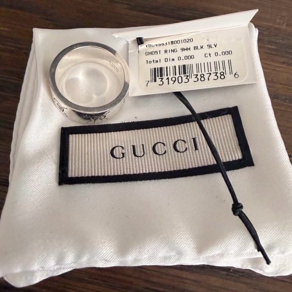 Gucci Ghost Skull Ring .925 - Picture 2 of 6